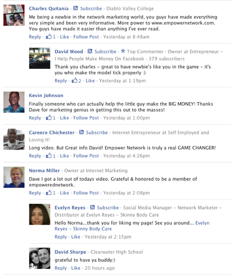 Empower Network Feedback